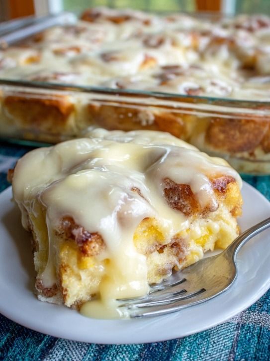 Overnight Orange Roll Casserole