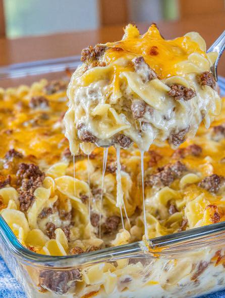 Sour Cream Beef Noodle Casserole