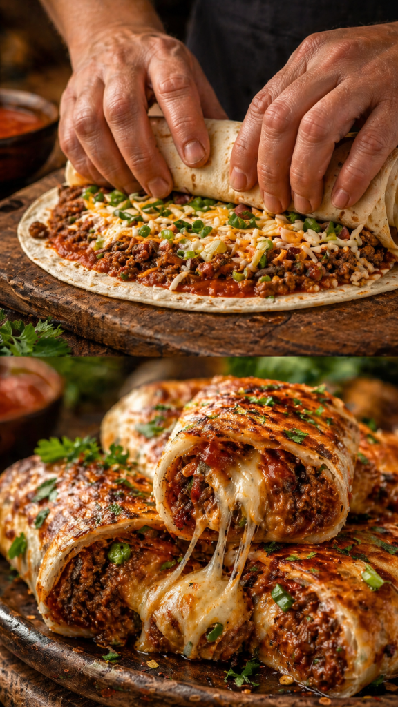 Cheeseburger Wraps Recipe