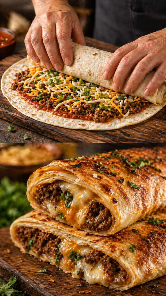 Cheeseburger Wraps Recipe