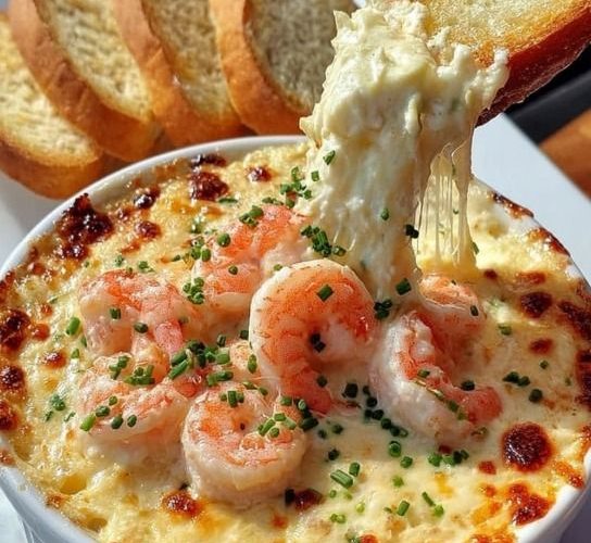 Cheesy Shrimp & Crab Bake Dip
