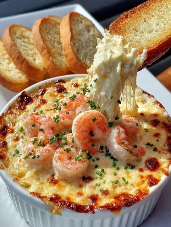 Cheesy Shrimp & Crab Bake Dip