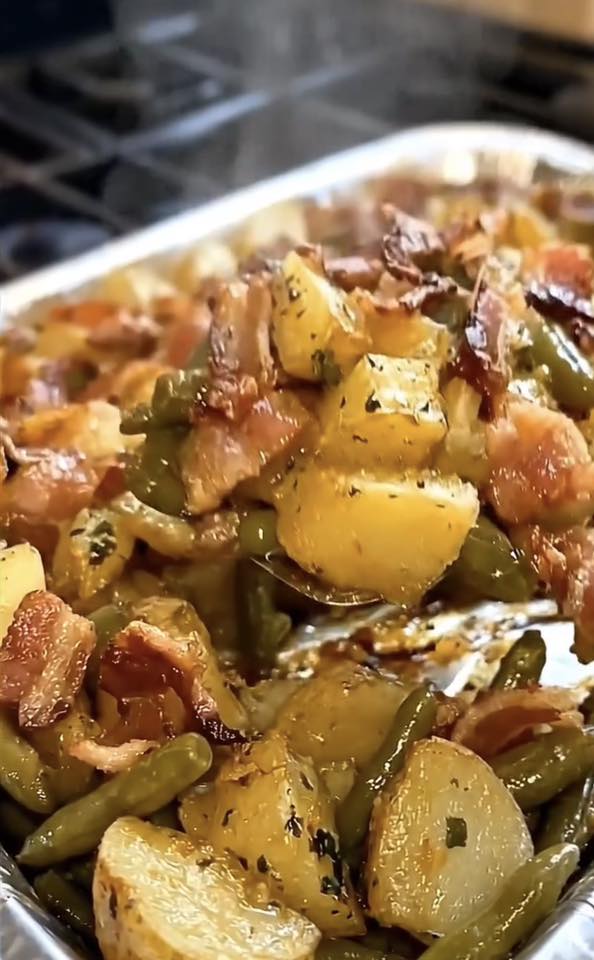 Country Ranch Green Beans 'n Potatoes with Bacon