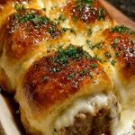 Garlic Parmesan Cheeseburger Bombs