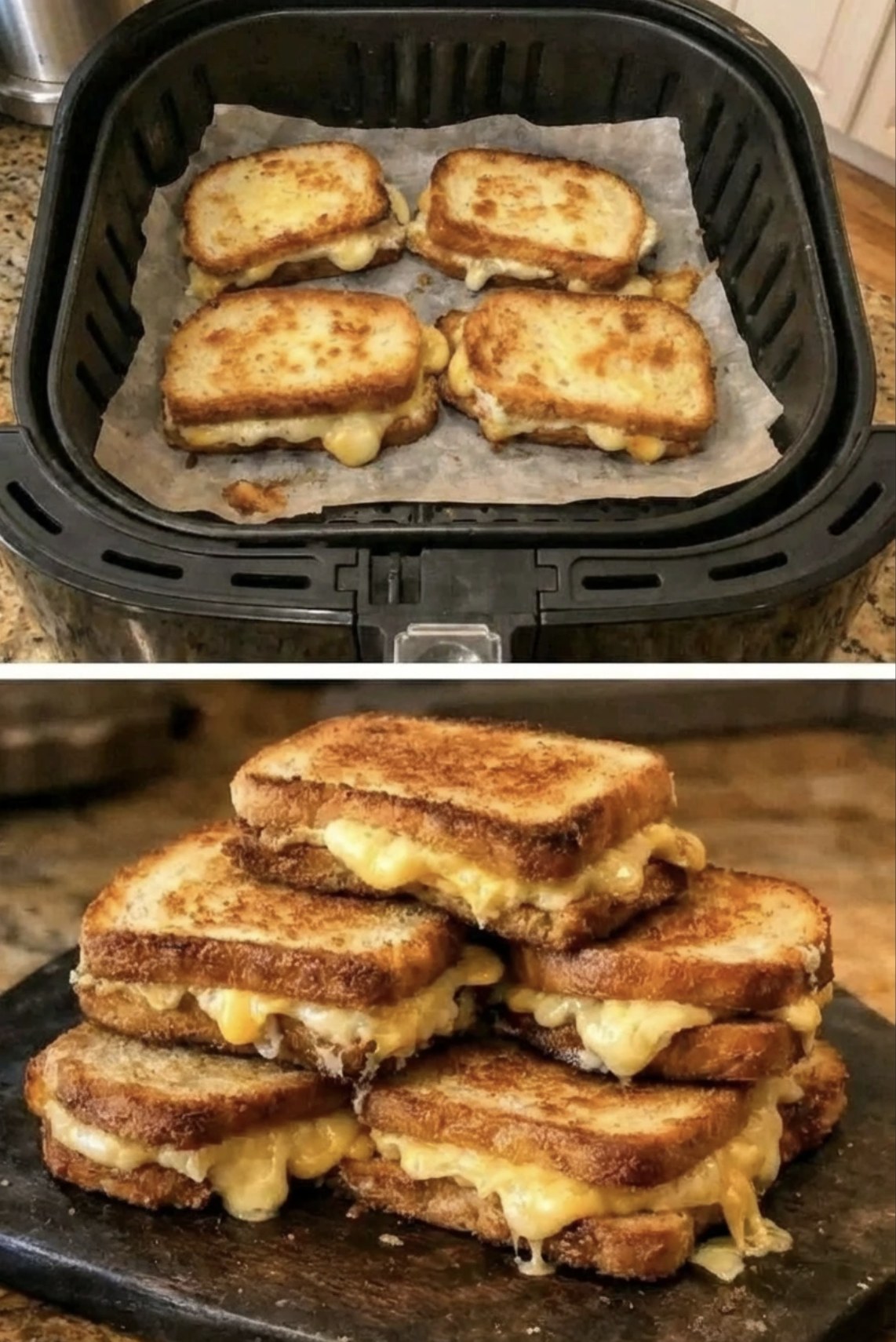 Air Fryer Grilled Cheese Sandwich