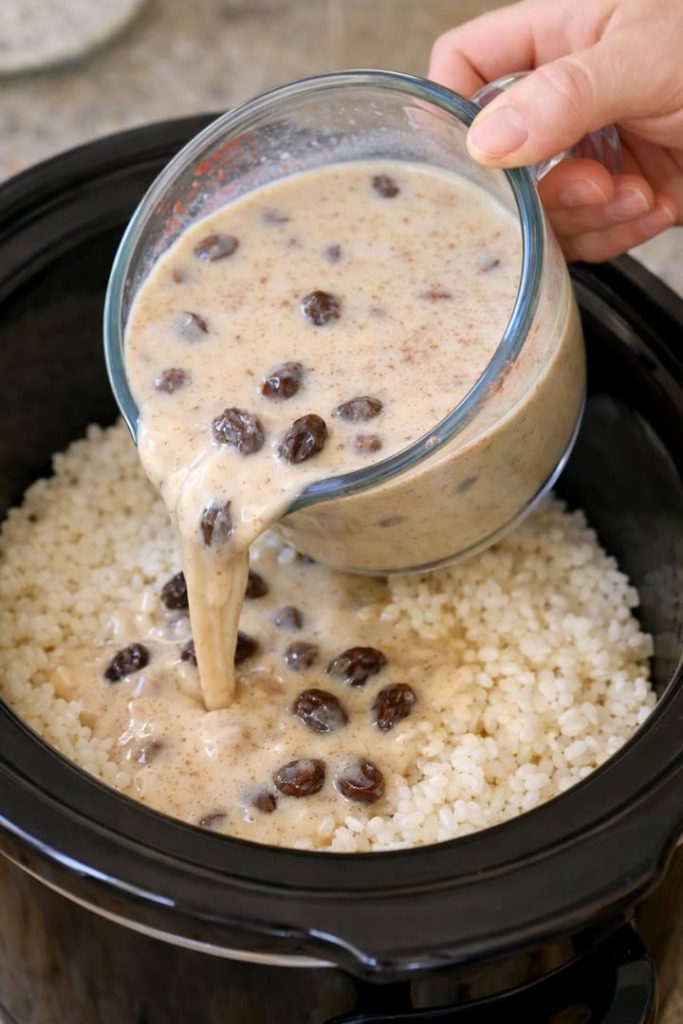 Slow Cooker Rice Pudding