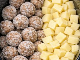 Slow Cooker Meatball and Potato Stew