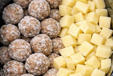 Slow Cooker Meatball and Potato Stew