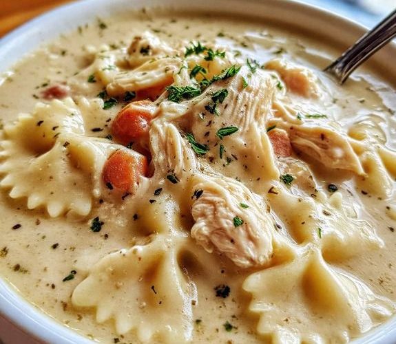 Creamy Chicken Alfredo Soup