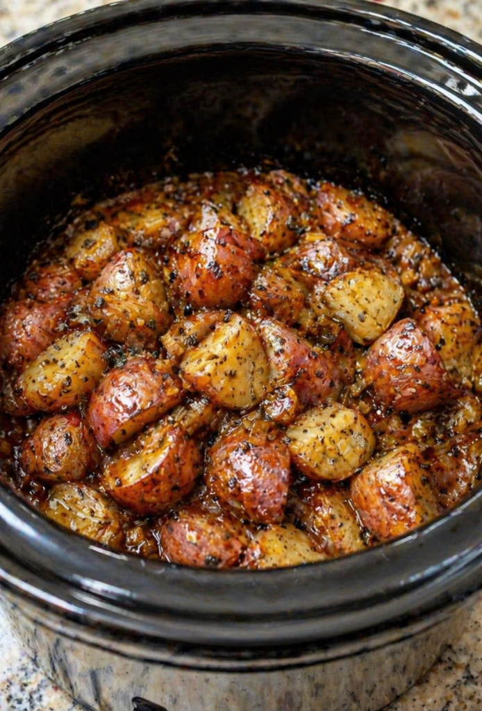Slow Cooker Onion Butter Potatoes