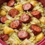 Slow Cooker 4-Ingredient Sausage and Cabbage