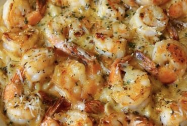 Shrimp Scampi Pasta Bake