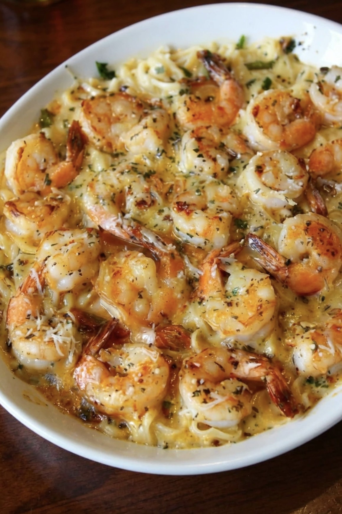 Shrimp Scampi Pasta Bake