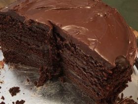 Dark Chocolate Ganache Cake