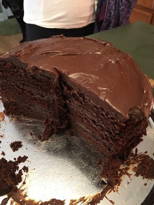 Dark Chocolate Ganache Cake