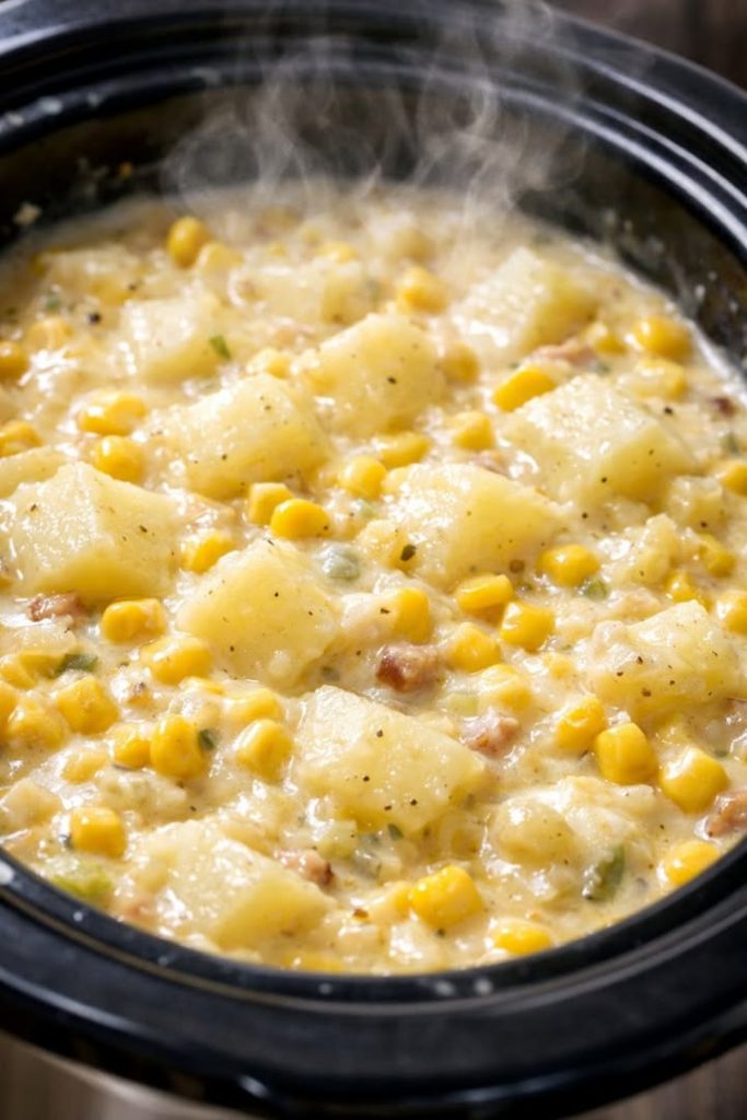 Slow Cooker Corn and Potato Chowder