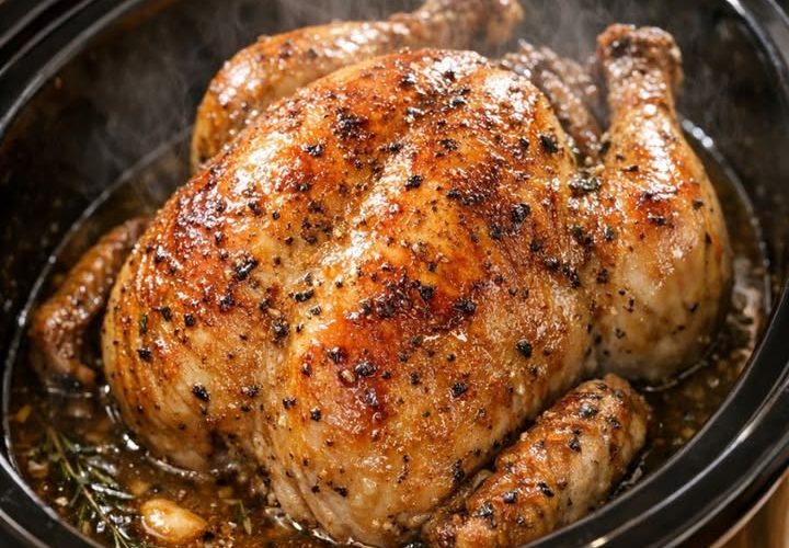 Slow Cooker Whole Chicken