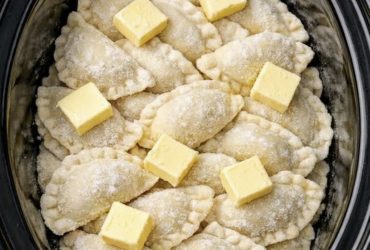 Crockpot Pierogi Casserole with Kielbasa