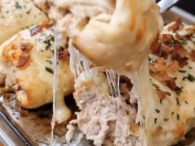 Loaded Bacon Chicken Alfredo Stuffed Breadstick Bombs