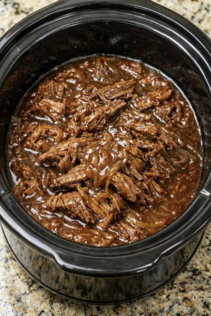 Slow Cooker French Onion Chuck Roast