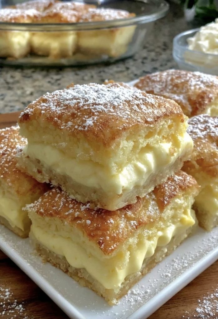 Vanilla Custard Cream Squares