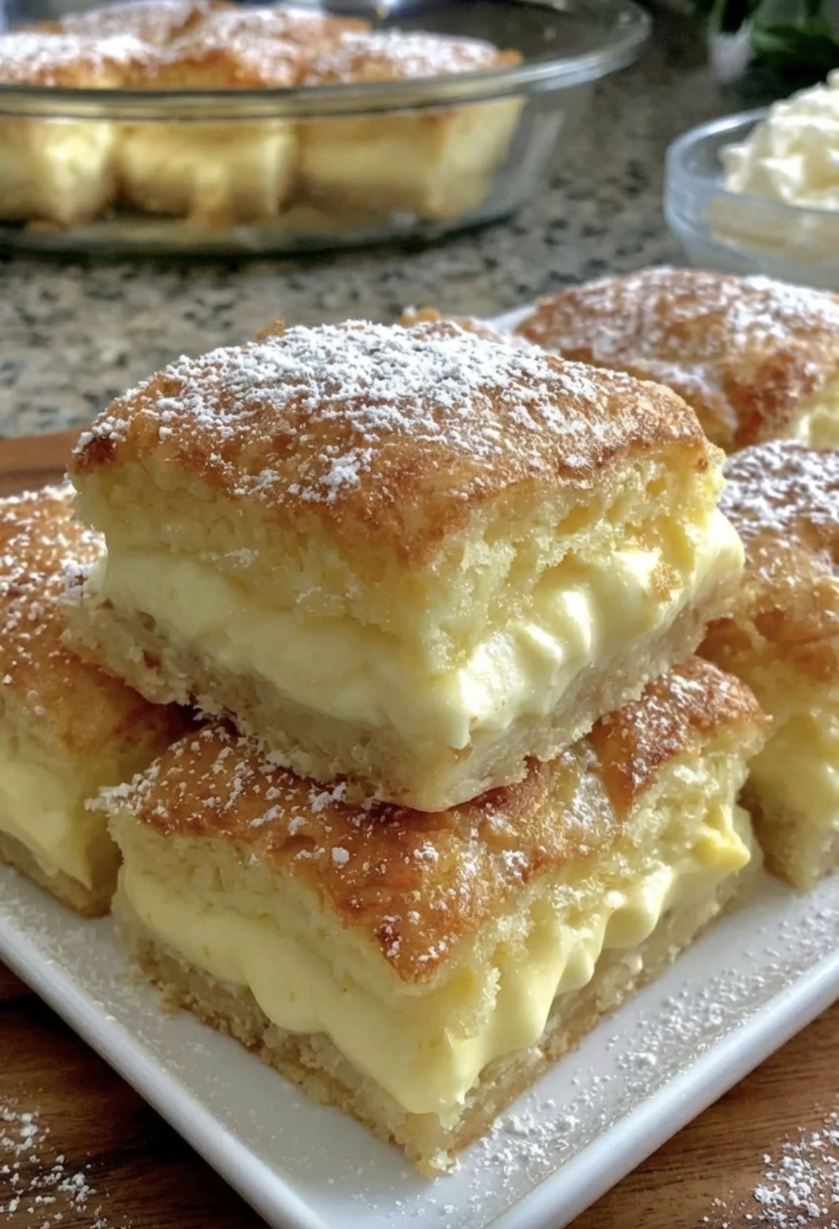 Vanilla Custard Cream Squares