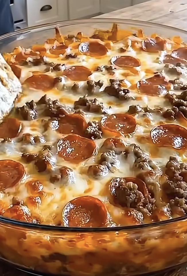 Meat Lovers Pizza Casserole