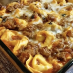 Cheesy Baked Tortellini Casserole