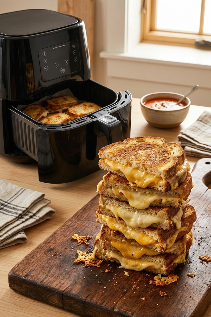 Air Fryer Grilled Cheese Sandwich