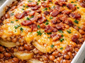 Amish Baked Bean Potato Casserole