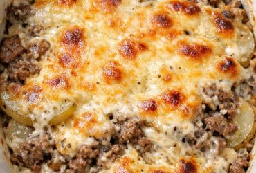 Slow Cooker 4-Ingredient Hamburger Potato Casserole