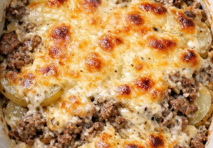 Slow Cooker 4-Ingredient Hamburger Potato Casserole