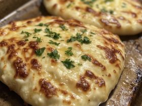 Cheesy Garlic Naan Bread
