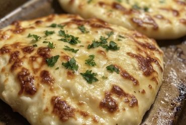 Cheesy Garlic Naan Bread