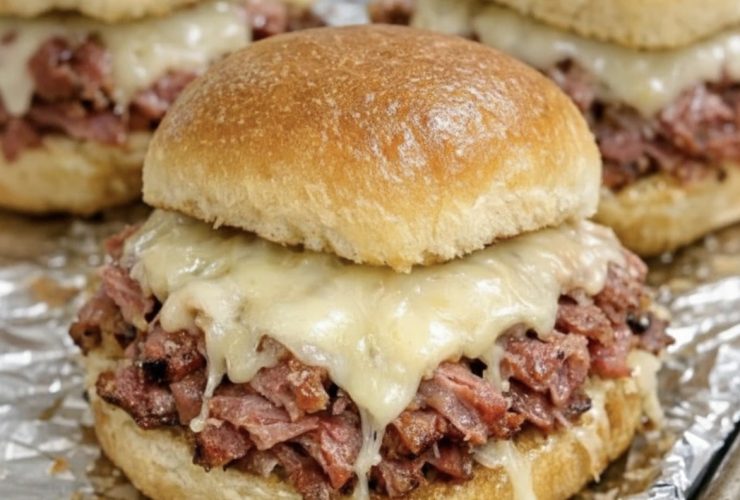 4-Ingredient Baked Corned Beef Sliders