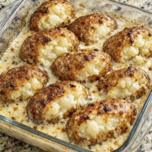 3 Ingredients Buttermilk Baked Potatoes