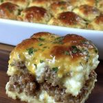 3-Ingredient Sausage & Cream Cheese Casserole