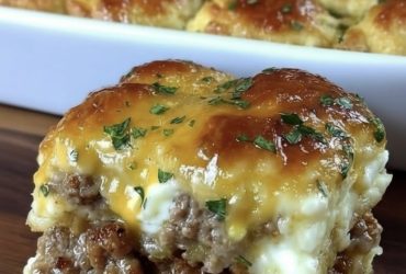 3-Ingredient Sausage & Cream Cheese Casserole