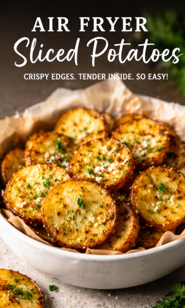Air Fryer Sliced Potatoes