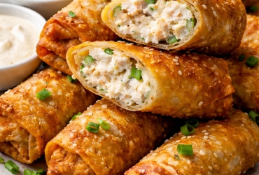 Crab Rangoon Egg Rolls