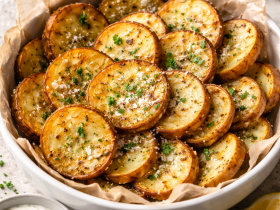 Air Fryer Sliced Potatoes