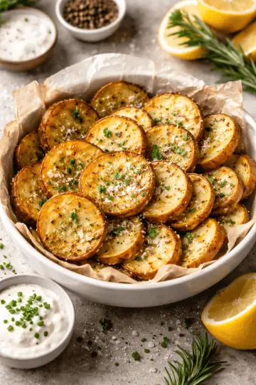 Air Fryer Sliced Potatoes