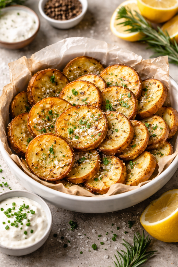 Air Fryer Sliced Potatoes