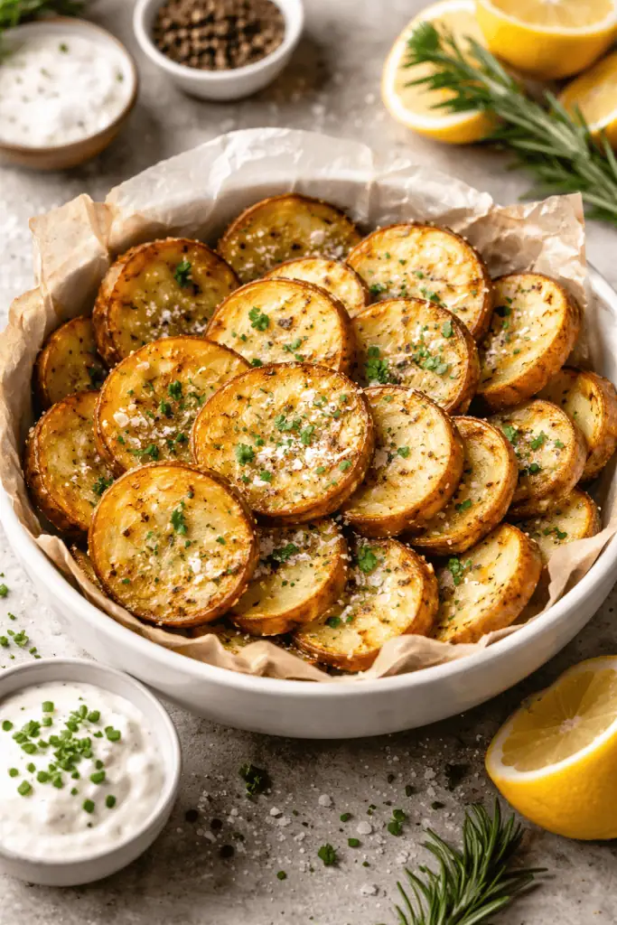 Air Fryer Sliced Potatoes
