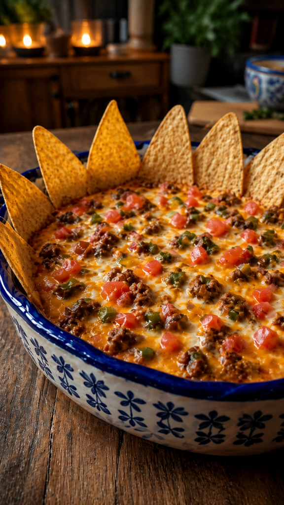 Hot Sausage Beer Cheese Dip