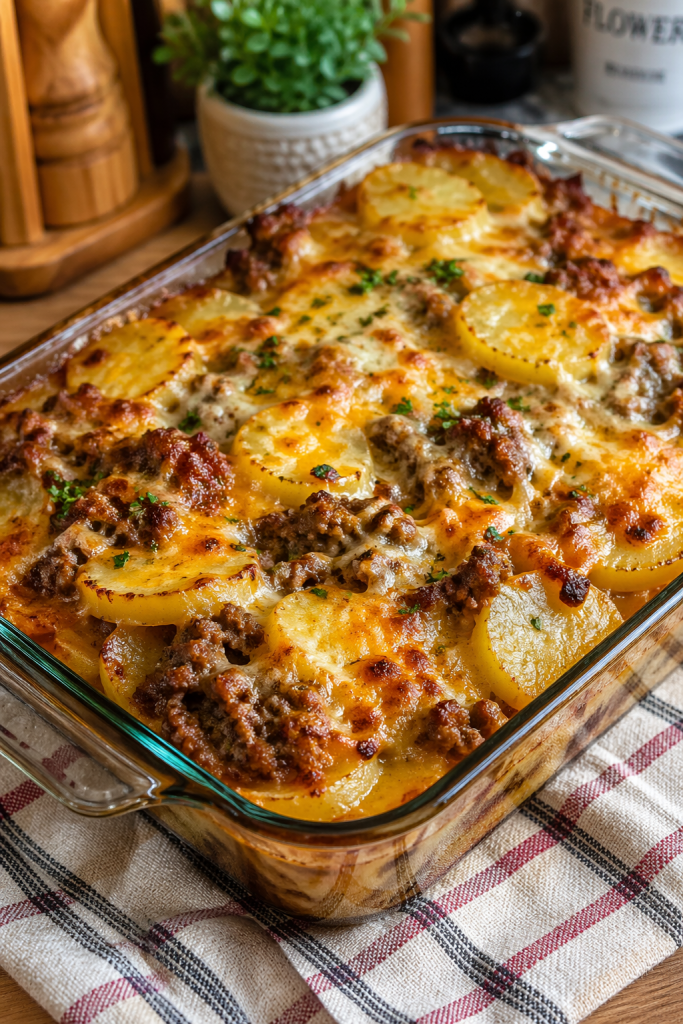 Cheesy Hamburger Casserole