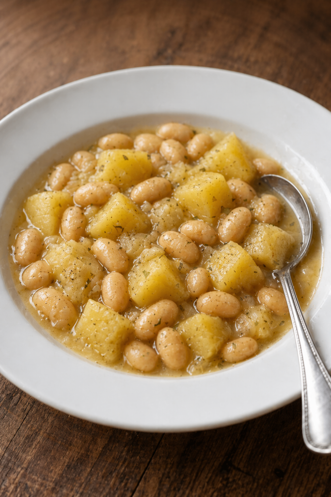 Slow Cooker Potatoes and Butter Beans
