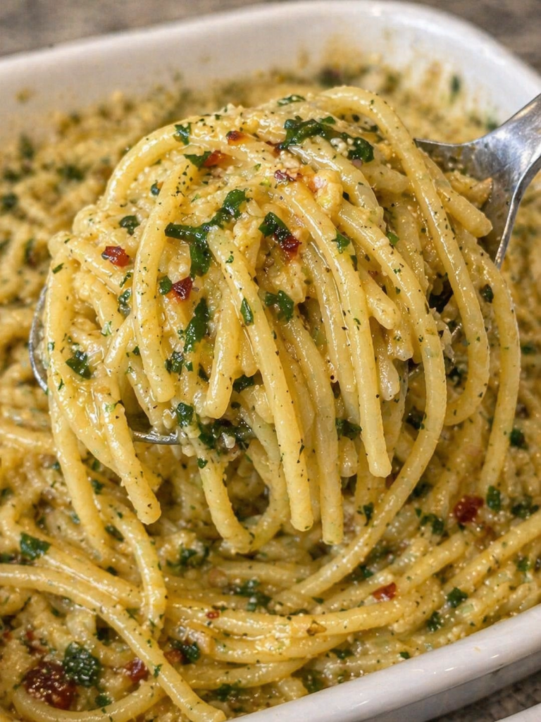 Baked Cowboy Butter Spaghetti
