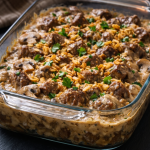 Baked Creamy Mushroom Beef