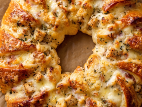 Creamy Chicken & Swiss Crescent Ring